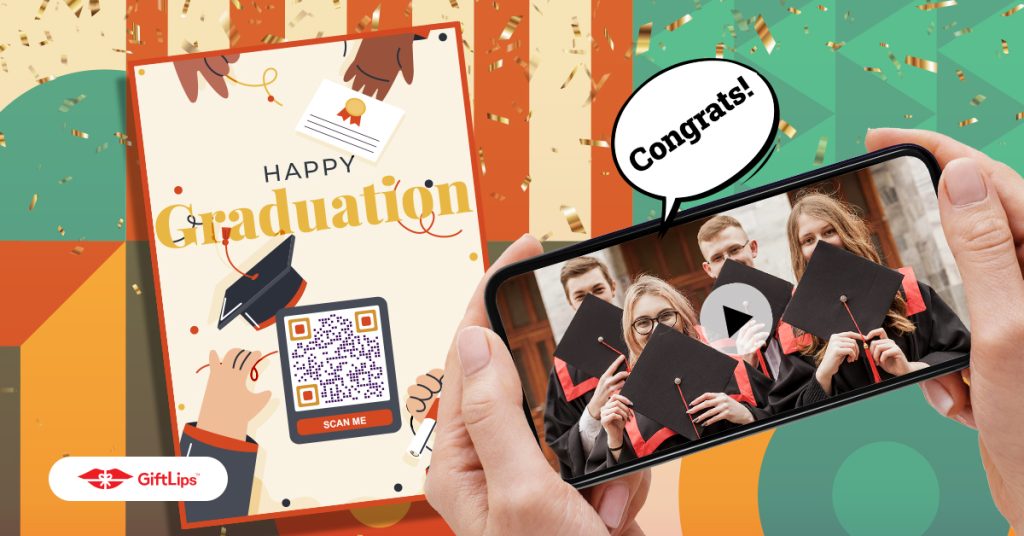 Graduation card with video