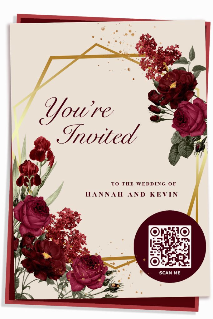 Wedding invitation card