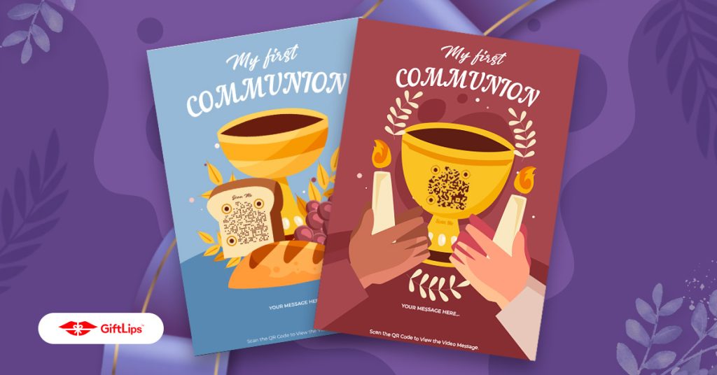 Greeting cards for communion