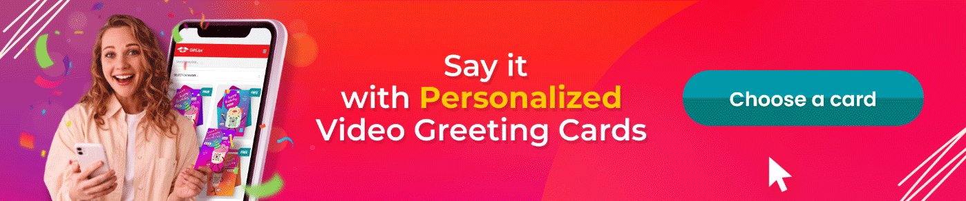 Personalized video greeting card