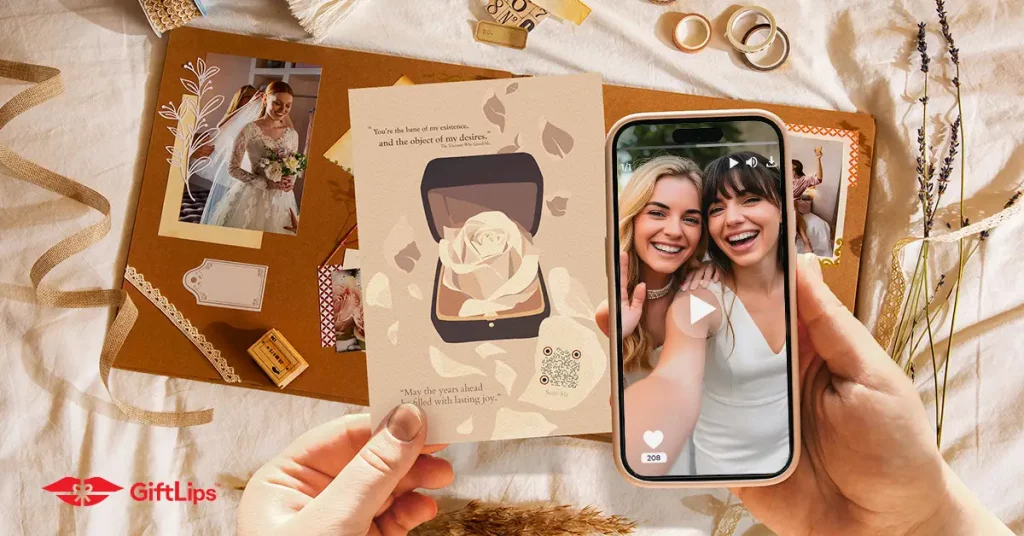 Polaroids on a scrapbook