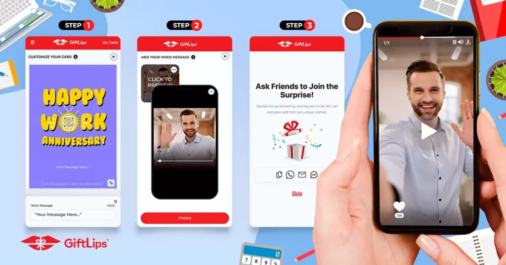 Creating a video greeting card.
