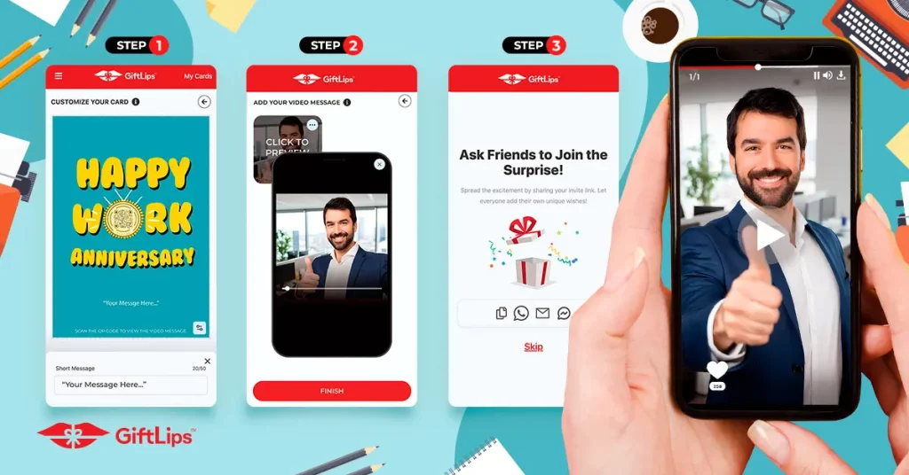 Creating a video greeting card.