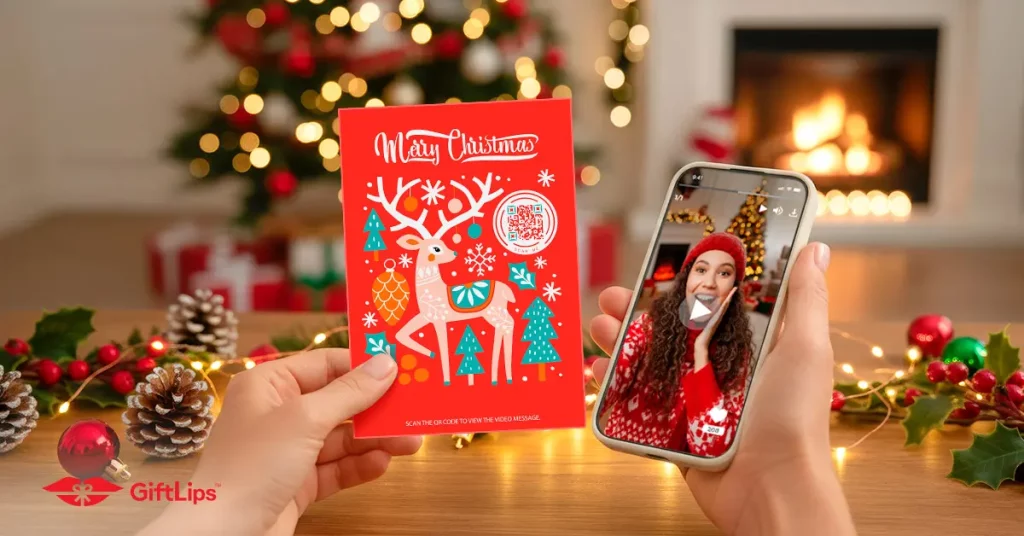 Christmas-themed greeting card