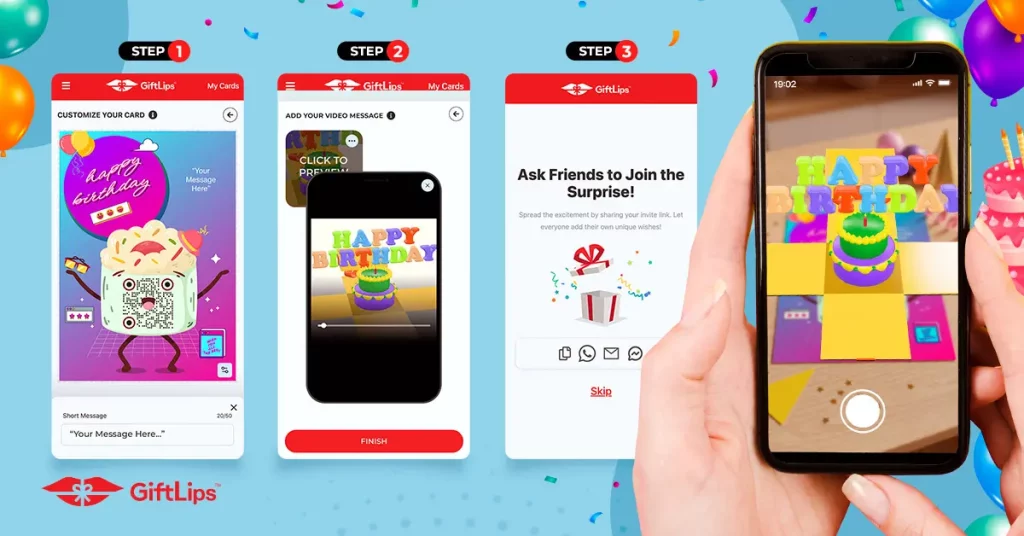 Creating an AR greeting card